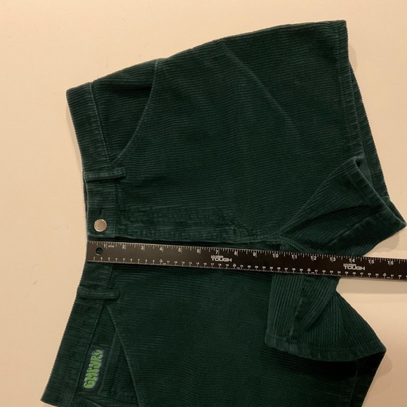 EMPYRE Laurel Corduroy Shorts XL Dark Green Skater Carpenter Retro Grunge Y2K - Picture 8 of 10
